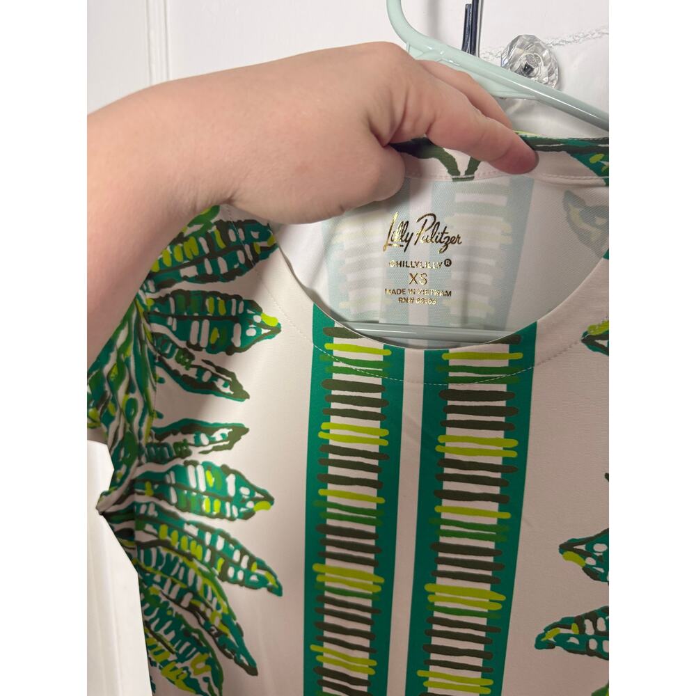 Lilly Pulitzer ChillyLilly Kaden UPF 50 Kitts Green Floral Stretch Maxi Dress XS - Picture 5 of 9